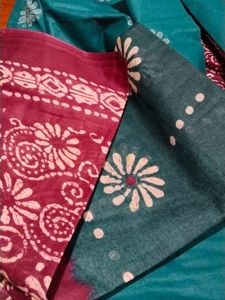 Dark Pink Selling Fast Pure CottonBatik Suits