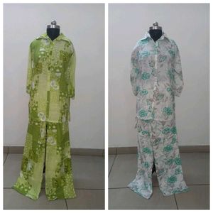 Floral Print Co-ord Set ( Combo Of 2 )