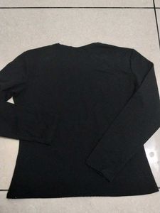 new women Elegant Black Long Sleeve Top