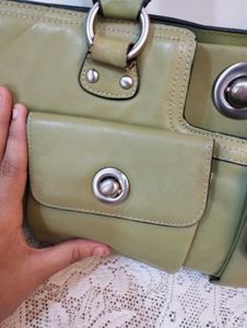 Green Leather Handbag
