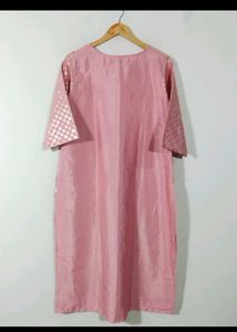 Janasya Pink Kurta Set