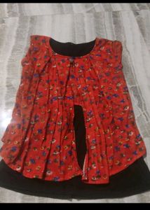 Floral Print Layered Top