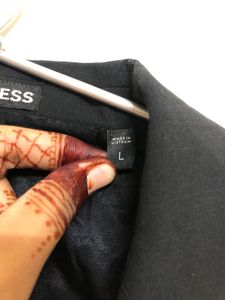 Express Black Wool Waistcoat