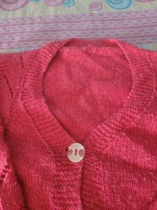 Coral Knit Cardigan