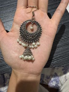 4 Oxidised Jhumka Earring