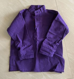 Pure Khadi Purple Kurta - Unique Style