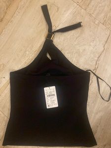 Chic Black Halter Top