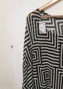 Geometric Print Blouse Women