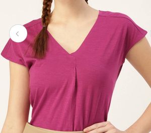 Dressberry Women Pink T-shirt