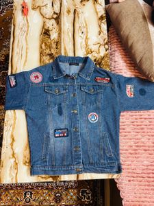 Patched Denim Jacket
