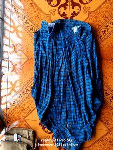 Blue Plaid Shirt
