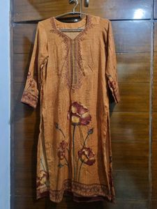 Woolen Floral Print Kurta Set Of 3