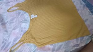 H&amp;M Mustard Tank Top