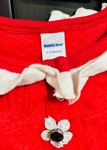 Red Romper For Baby(unisex)