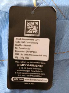 Buynewtrend Denim Jacket, 5XL Size