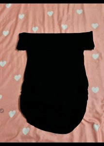 Savana Off-Shoulder Black Top with Bows