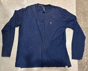 Original Jockey Navy Long Sleeve Henley