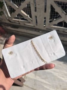 Golden Earrings with MaangTeeka