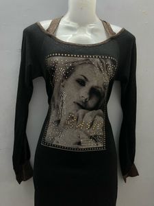 Light Glitter Fullsleeves Black Elegant Look