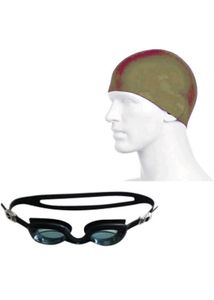 Swim Cap, Goggles, and Case