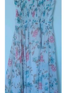 A floral midi dress