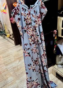 Floral printed maxi dress