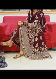 Elegant Maroon beautiful dress for party