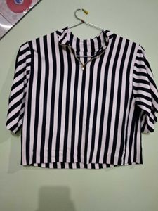 Striped Crop Top