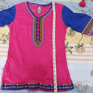 Branded Embroidered Top