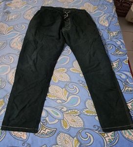 Branded Denim Track Pant