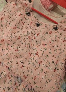 Pink floral Dress