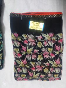 Sworaski Less Border Printed Sarees