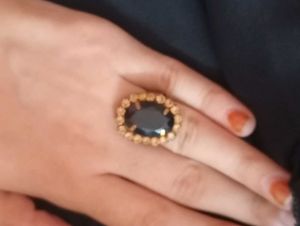Black And Golden Ring