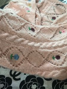 Floral Embroidered Knit Cardigan