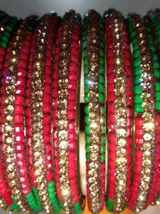 Sparkling Beaded Bangles