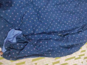 Xl(42)Stylish Blue Printed Shirt