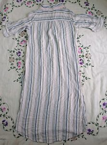 White Knee-Length Kurta