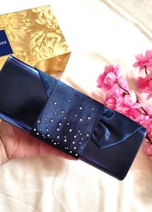Swarovksi Crystals Studded Evening Clutch