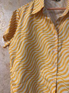 Trendy Retro Wave Crop Top, Bust- 36/34