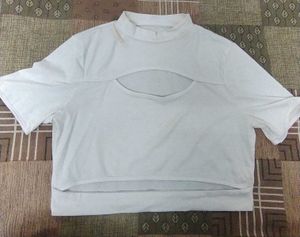 Cute White Crop Top