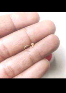 22k Pure Gold Dimond Nose/Ear Pin 1 Piece
