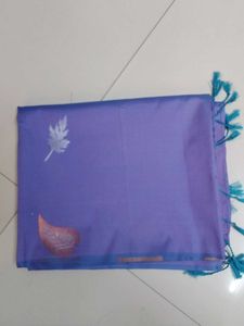 Elegant violet soft silk Saree