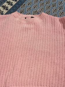 Pink Crop Sweater