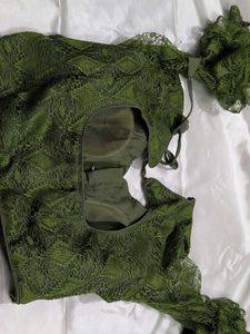 Green Blouse with Embroidery