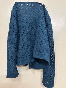 Knitted jacket and crop top