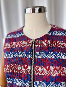 Chic Patterned Mini Dress