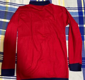 Red t shirt full sleeve