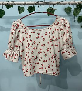 Floral Print Crop Top