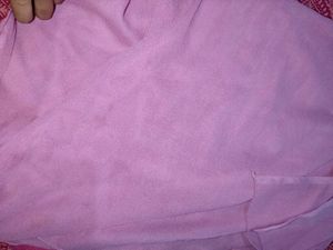 Pink Kurta Leggings Dupatta Set.