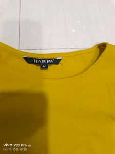 Mustard Bell Sleeve Top